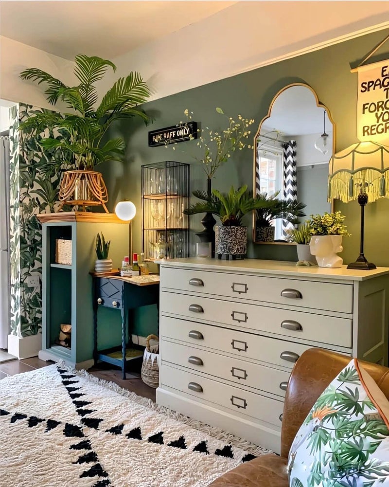 Dimoon 118''x17.7'' Green Peel and Stick Wallpaper Contact Paper Modern Self Adhesive Wall Paper Removable Renter Friendly Textured Solid Color Shelf Cabinet Vinyl Roll (118''x17.7'',Dark Green) - Image 3